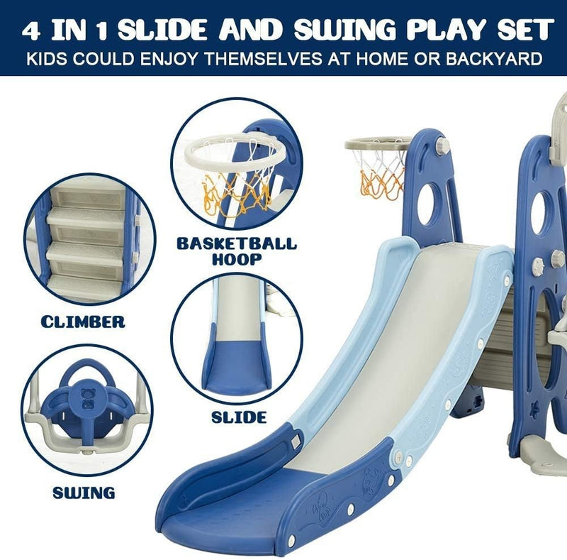 All - in - One Toddler Slide & Swing Playground - BLL - SL - 010EDS - Planet Junior