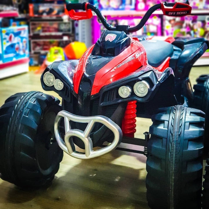 All - Terrain 4 - Wheeler Ride - On Bike For Children - BLL - MB - 6677FB GRN & RED - Planet Junior