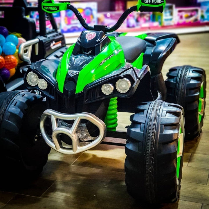 All - Terrain 4 - Wheeler Ride - On Bike For Children - BLL - MB - 6677FB GRN & RED - Planet Junior