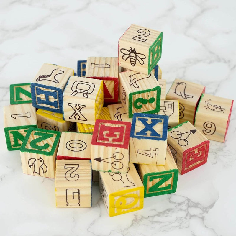 Alphabet Building Block Set Montessori Educational | 48 Pcs - AS190298A - Planet Junior