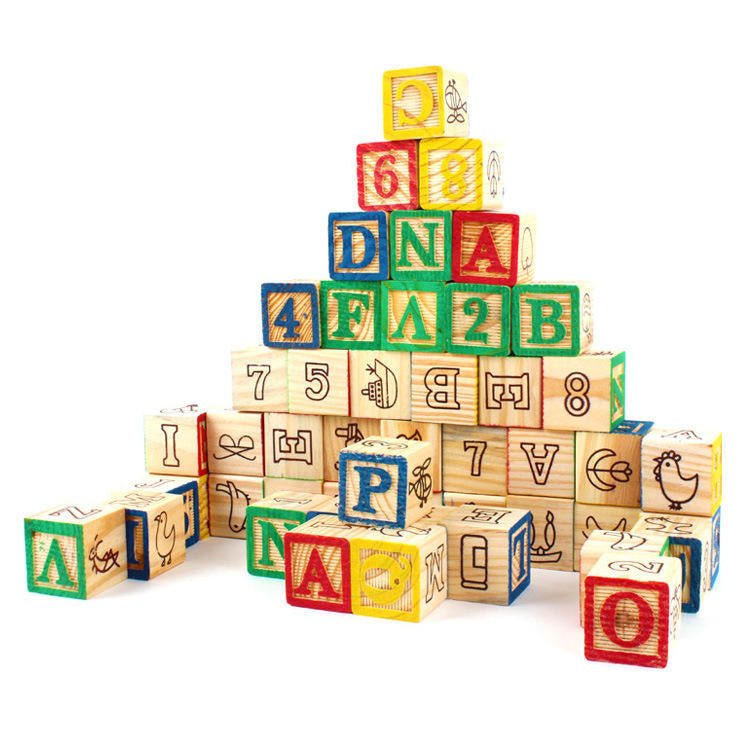 Alphabet Wooden Educational Blocks | 27 Pcs - ASZ02 - Planet Junior