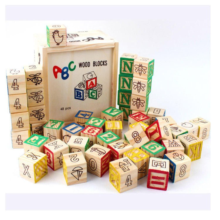 Alphabet Wooden Educational Blocks | 27 Pcs - ASZ02 - Planet Junior