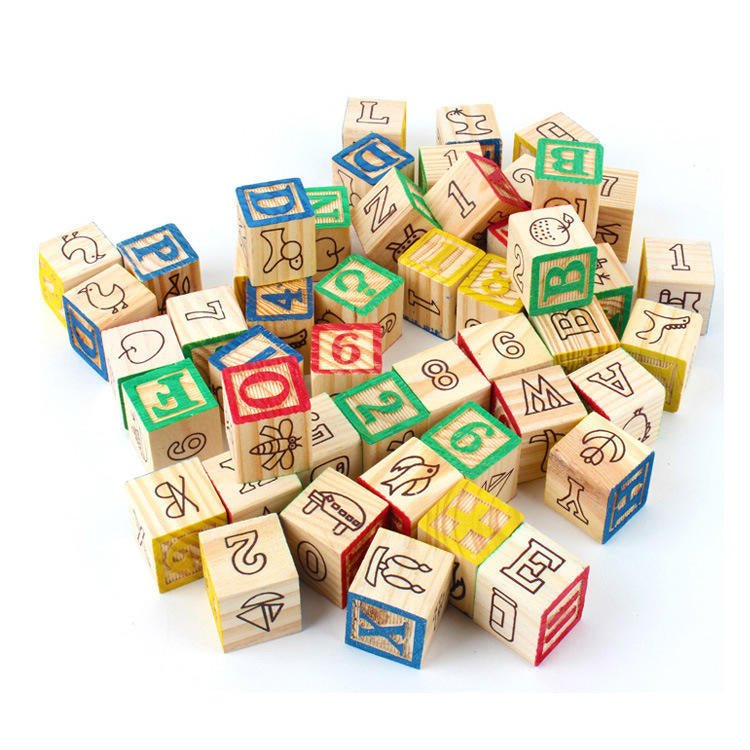 Alphabet Wooden Educational Blocks | 27 Pcs - ASZ02 - Planet Junior