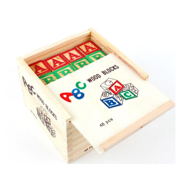 Alphabet Wooden Educational Blocks | 27 Pcs - ASZ02 - Planet Junior