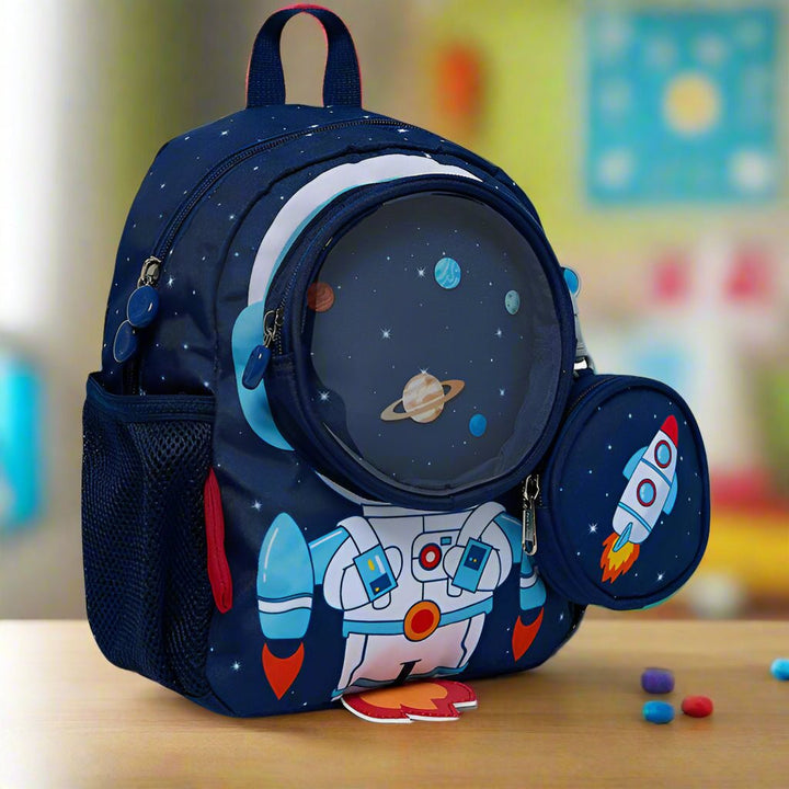 Animal & Space School Bag | 1 Pcs - SLT - PB25 - 128 - Planet Junior