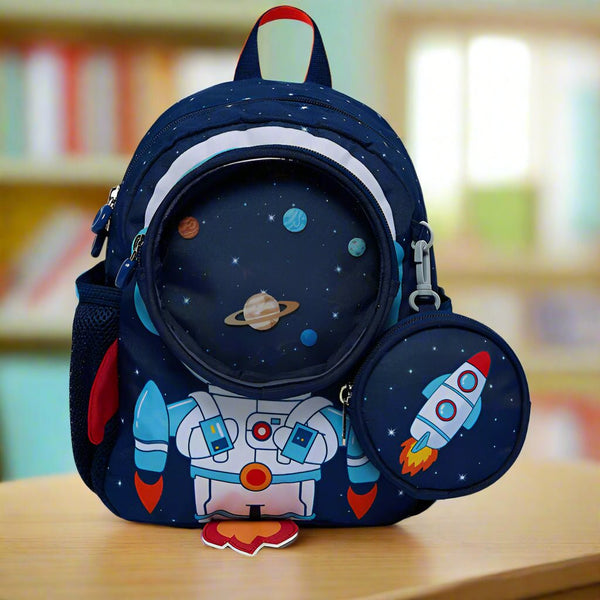 Animal & Space School Bag | 1 Pcs - SLT - PB25 - 128 - Planet Junior