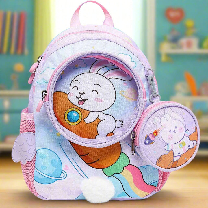 Animal & Space School Bag | 1 Pcs - SLT - PB25 - 128 - Planet Junior