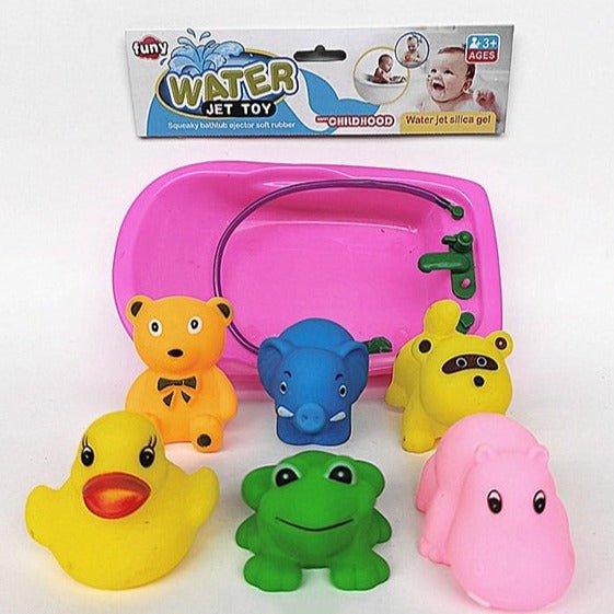 Animal Theme Baby Bath Toys | 6 Pcs - BLL - MT - 55 - 37Y - Planet Junior