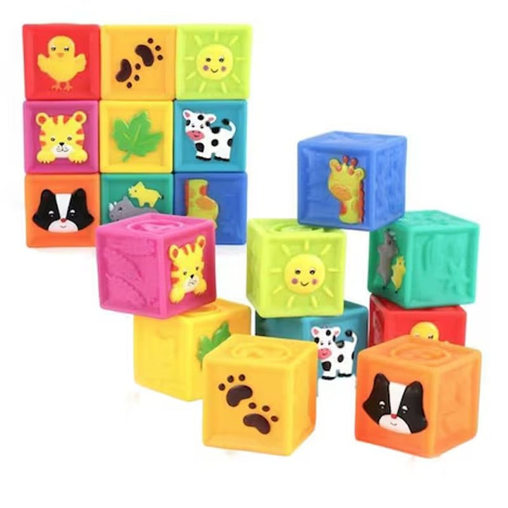 Animal Theme Soft Educational Blocks - BLL - MT - 628 - 11 - Planet Junior