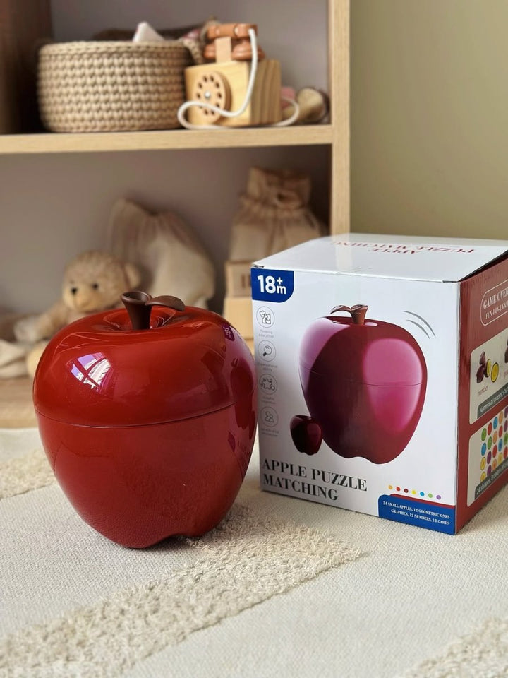 Apple Shape Sorting & Matching Toy – 4 - in - 1 Educational Learning Game - SLT - FXB - 30 - Planet Junior