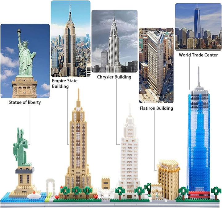 Architecture New York City Skyline Model Kit – 4500+ Pcs - AKT - 32087 - Planet Junior