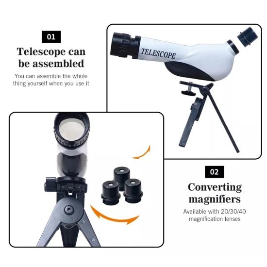 Astronomy Telescope with 3 Lens - AKT1062 - Planet Junior