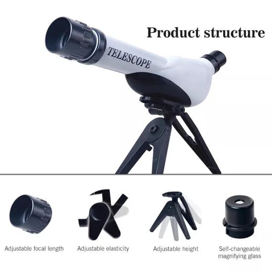 Astronomy Telescope with 3 Lens - AKT1062 - Planet Junior