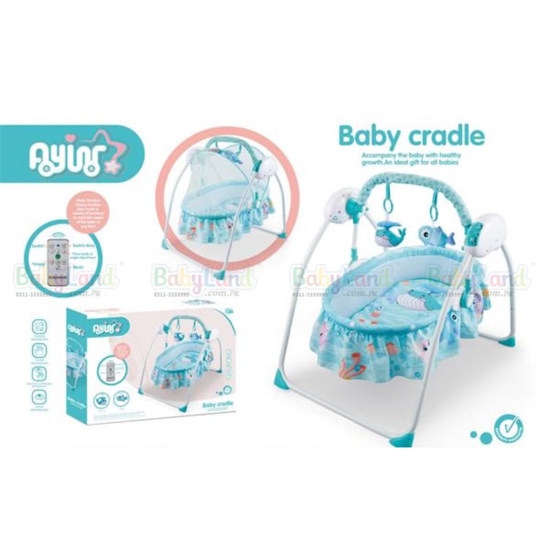 Auto Baby Cradle Electric Swing - BLL - SWE - 1804BL - Planet Junior