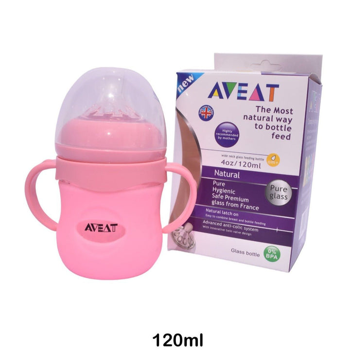 Aveat Baby Glass Feeder | 120 ml - BLL - BF - 349YX - Planet Junior