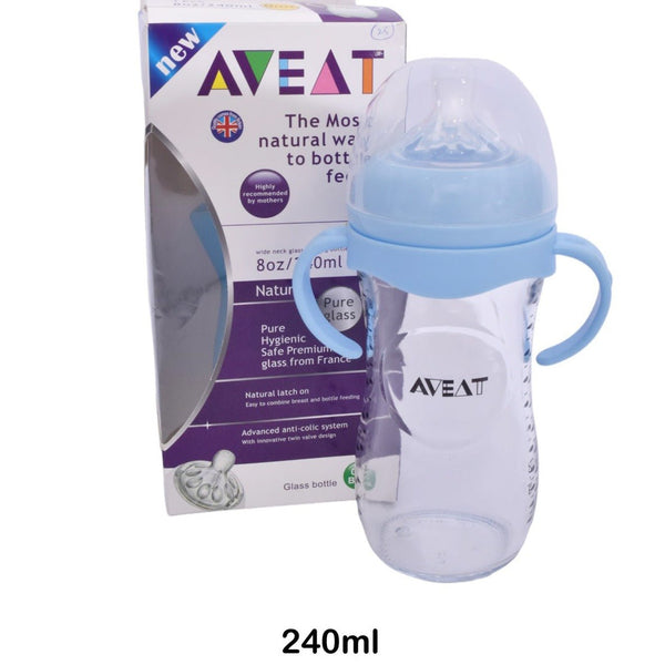 Aveat Baby Glass Feeder | 240 ml - BLL - BF - 348YX - Planet Junior