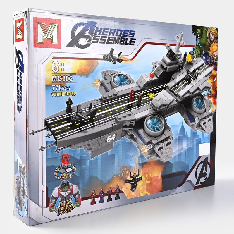 Avengers Helicarrier Construction Lego Set | 778 Pcs - MG306 - Planet Junior