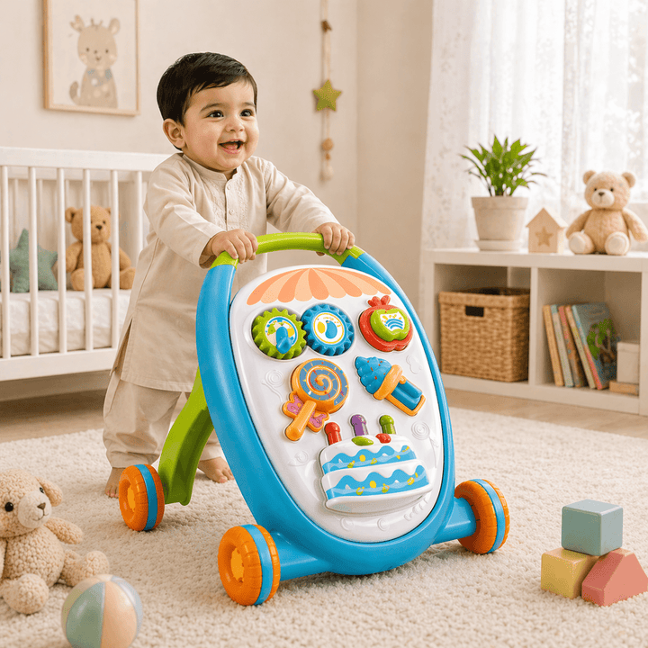 Baby Activity Walker & First Steps Trainer – Interactive Learning Push ...