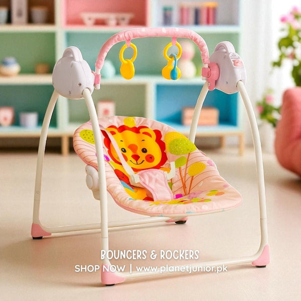 Baby Auto Electric Swing Pink - BLL - SWE - 108MD - PK - Planet Junior