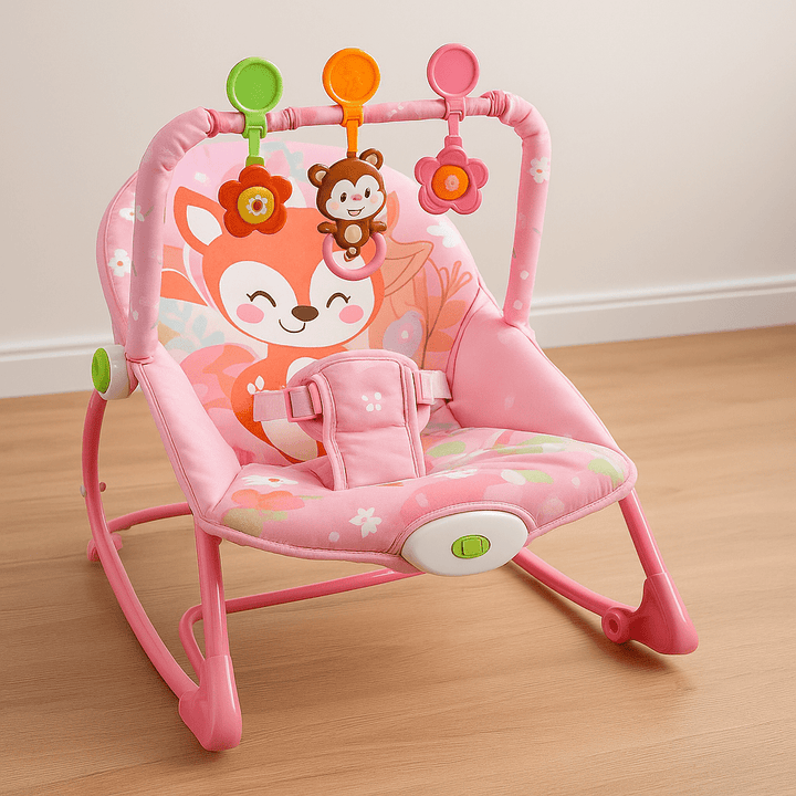 Baby Bouncer with Hanging Toys – Soothing Comfort & Playtime Fun - BLL-BCR-69898 - Planet Junior