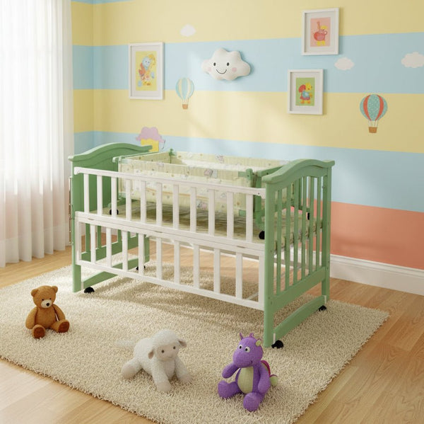 Baby Cot – Safe, Cozy & Stylish Sleep Space for Your Little One 🌙✨ - BLL-BC-2MC - Planet Junior