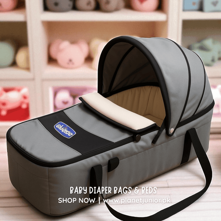 Baby Essentials Ready Bag - BLL - BGG - 091806 GREY - BLACK - Planet Junior