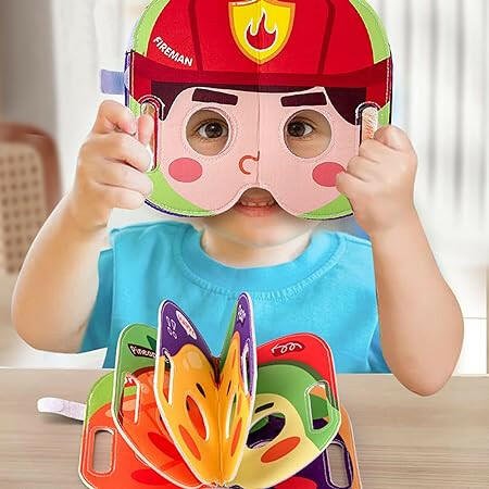 Baby Mask Cloth Book - AB1022 - Planet Junior