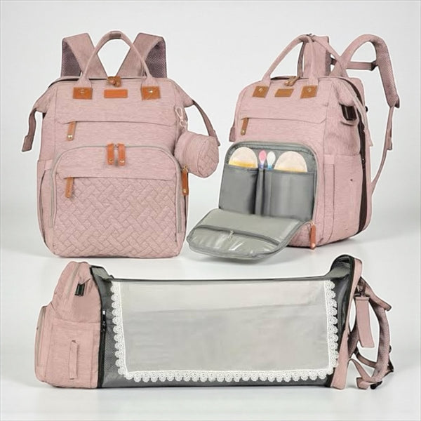 Baby Organizer Bag With Foldable Bed Feature - BLL - BGG - 796 - 22 - Planet Junior