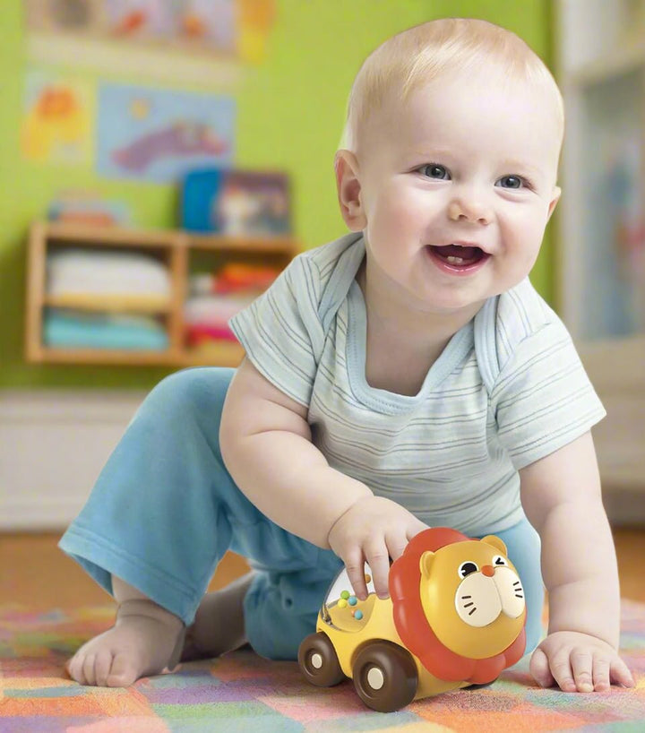 Baby Rattle Toy Car Vehicle - Lion Edition - BLL - DK - 8057HE - Planet Junior