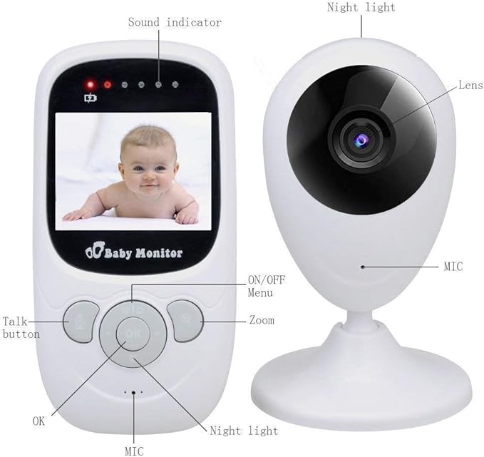 Baby Video Monitor with Camera - BLL - BF - 880SP - Planet Junior