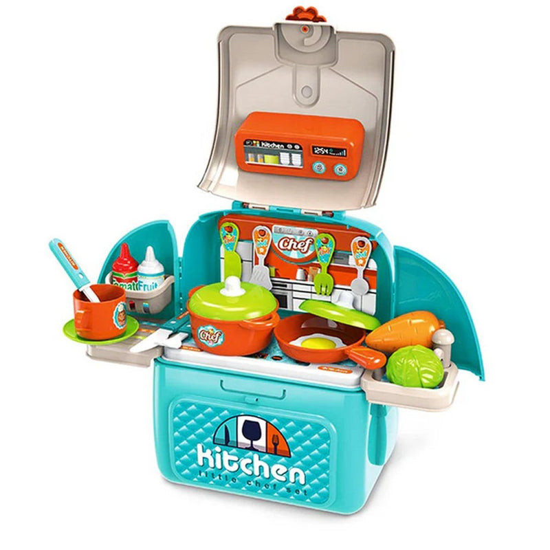 Backpack Kitchen Pretend Playset - BLL - GT - 008 - 966A - Planet Junior