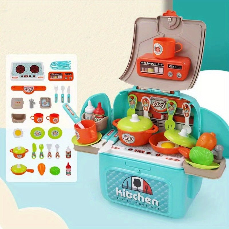 Backpack Kitchen Pretend Playset - BLL - GT - 008 - 966A - Planet Junior