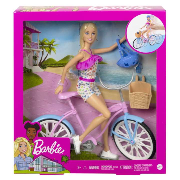 Barbie Doll & Bike Playset - HBY28 - Planet Junior