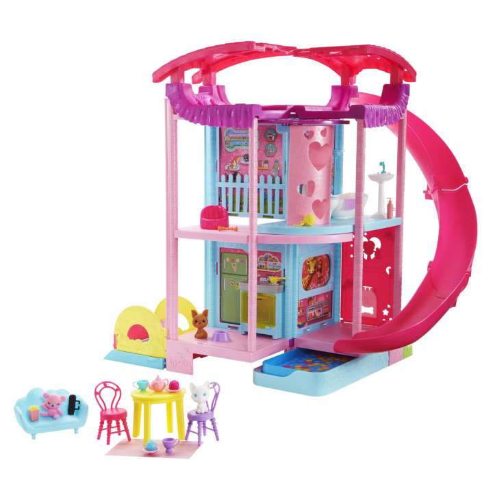 Barbie Doll House, Chelsea Playhouse with Pets & Accessories - HHX44 - Planet Junior