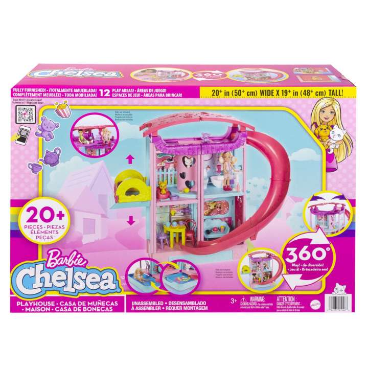 Barbie Doll House, Chelsea Playhouse with Pets & Accessories - HHX44 - Planet Junior