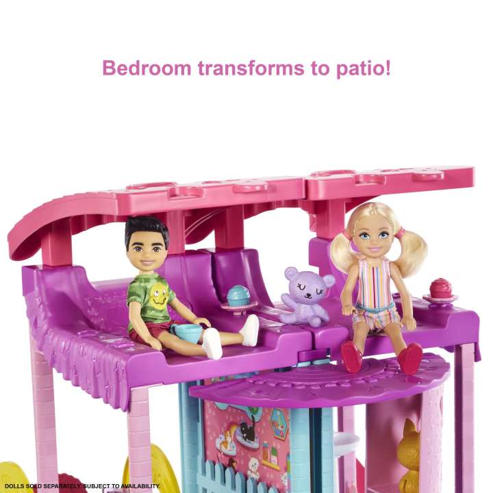 Barbie Doll House, Chelsea Playhouse with Pets & Accessories - HHX44 - Planet Junior