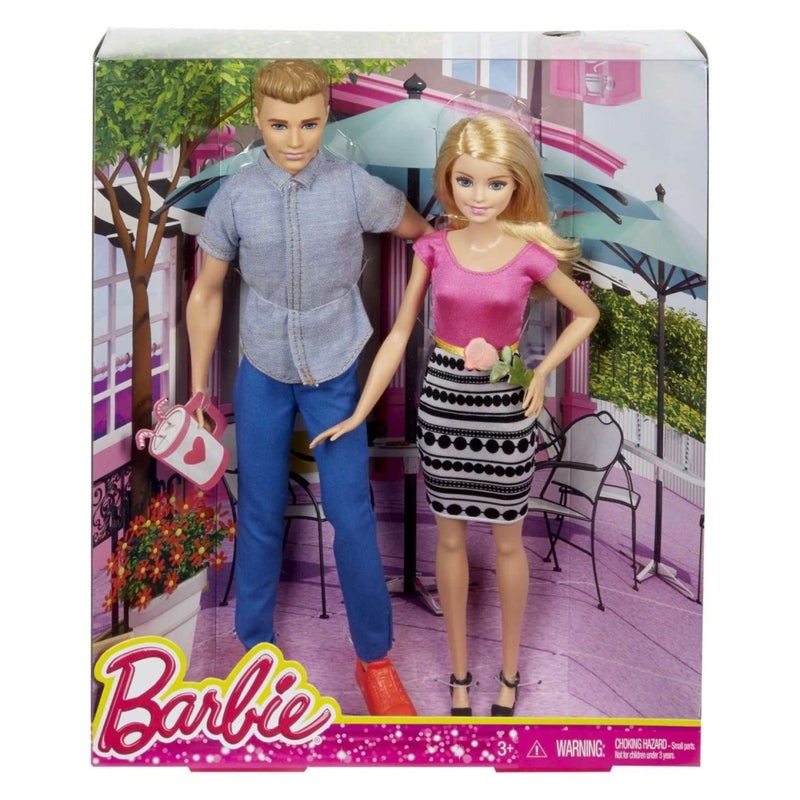 Barbie & Ken Doll with Blonde Hair and Colorful Clothes - DLH76 - Planet Junior