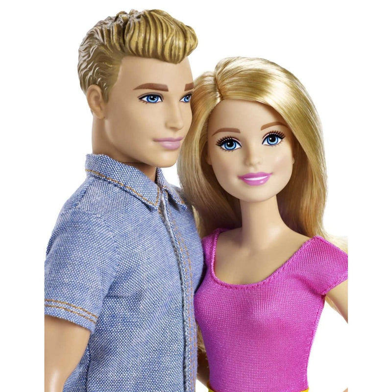 Barbie & Ken Doll with Blonde Hair and Colorful Clothes - DLH76 - Planet Junior