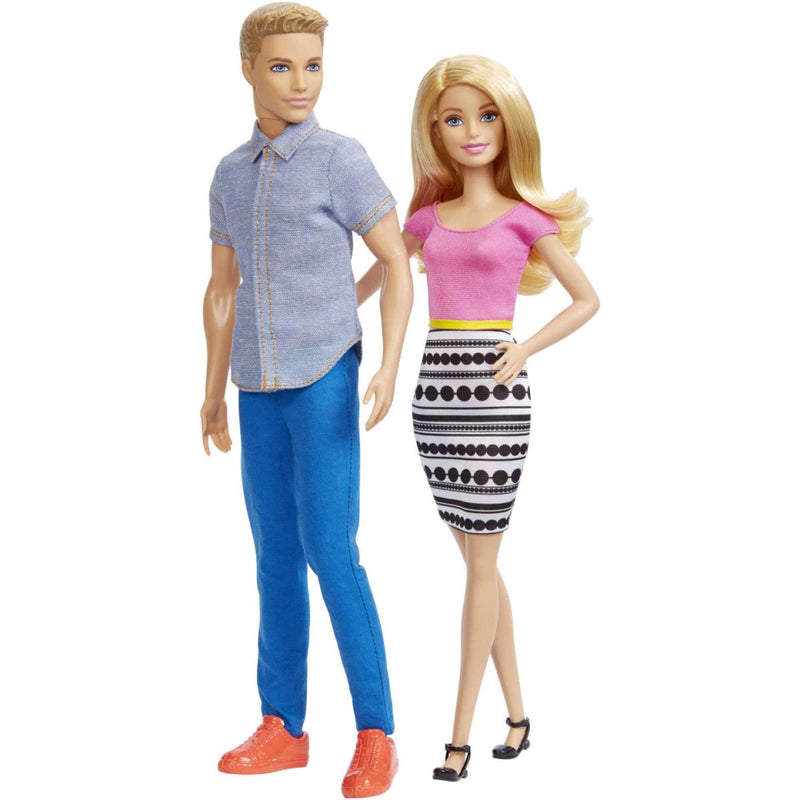 Barbie & Ken Doll with Blonde Hair and Colorful Clothes - DLH76 - Planet Junior