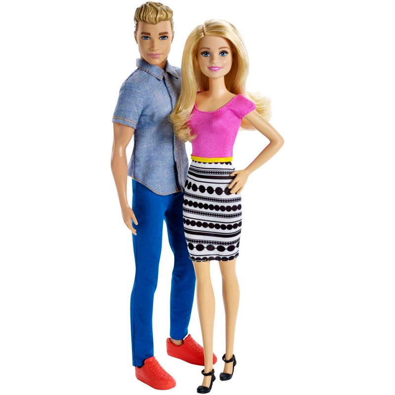 Barbie & Ken Doll with Blonde Hair and Colorful Clothes - DLH76 - Planet Junior