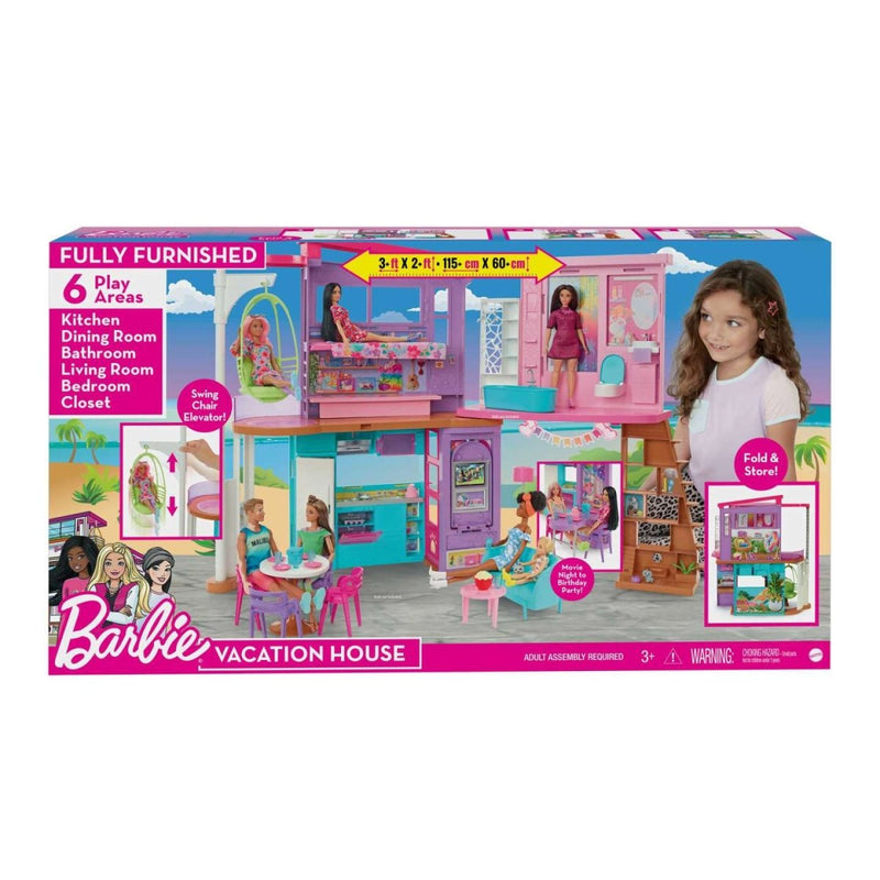 Barbie Vacation House Playset | 30+ Pieces - HCD50 - Planet Junior