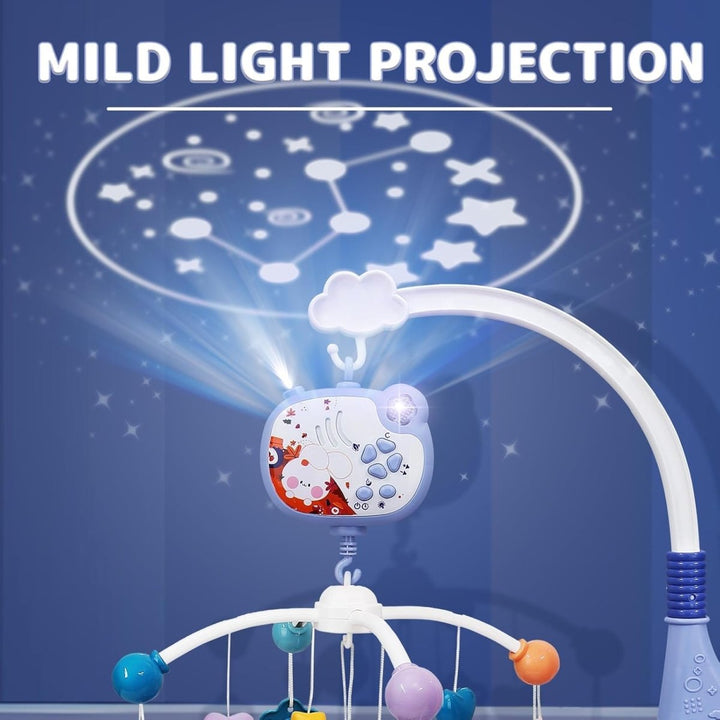 Bed Bell Musical Cot Mobile for Baby with Rotating Animals with Controller - BT - RT - 668 - 15 - Planet Junior