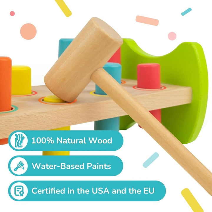 Bimi Boo Wooden Hammering Fun Game for Kids - BLL - WET - 004 - YW - Planet Junior