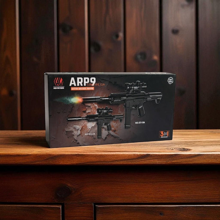 Black ARP9 Electric Water Bullet Gun – Flamethrower Style with Lithium Battery & USB Charging - AKT - S11 - 2A - Planet Junior