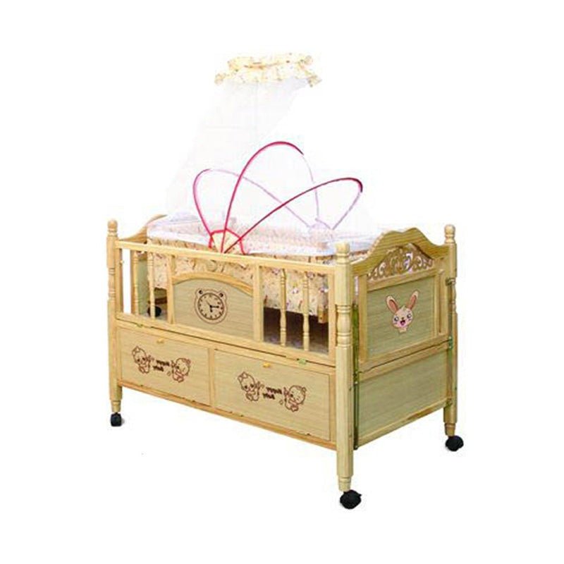 BlissfulBunk Baby Cot with Swing - BLL - BC - 705 - Planet Junior