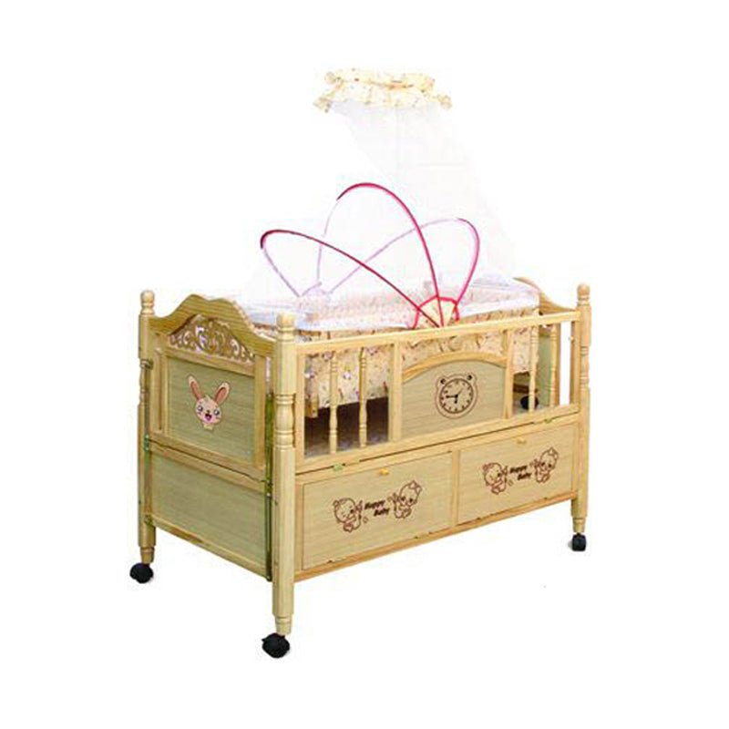 BlissfulBunk Baby Cot with Swing - BLL - BC - 705 - Planet Junior