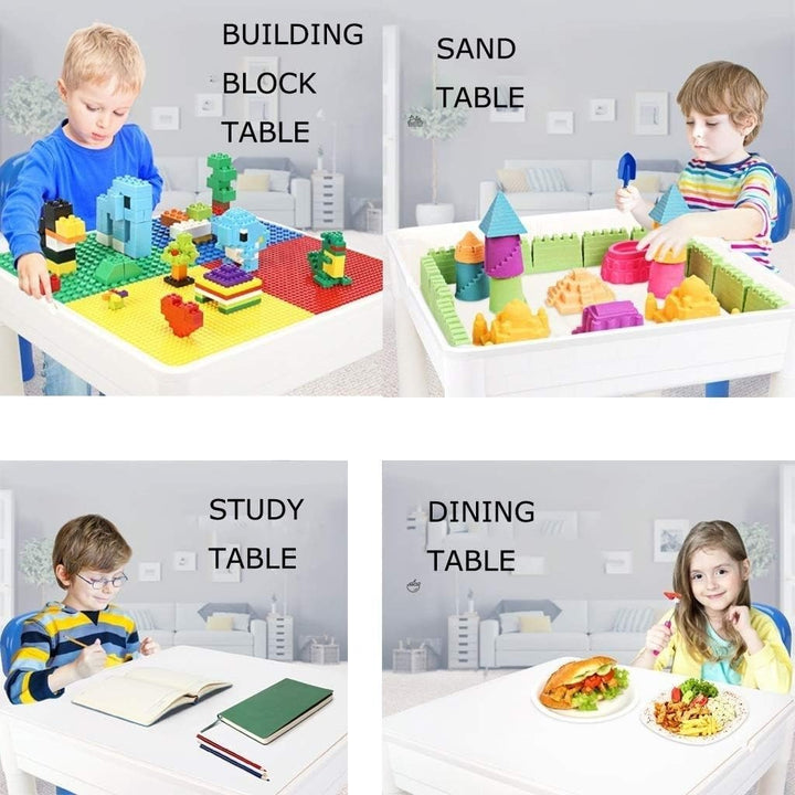 Block Building Table With Chair | 102 Pcs - RT102PC - Planet Junior