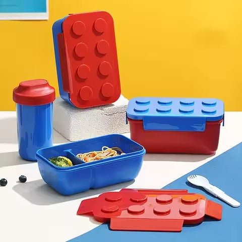 Blocks Shape Lunch Box for Creative Mealtime Fun - BLL - LB - 221 - 35 - Planet Junior