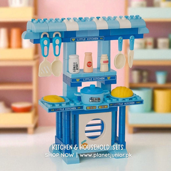 Brick Play House Kitchen Set - BLL - GT - 1120 - Planet Junior