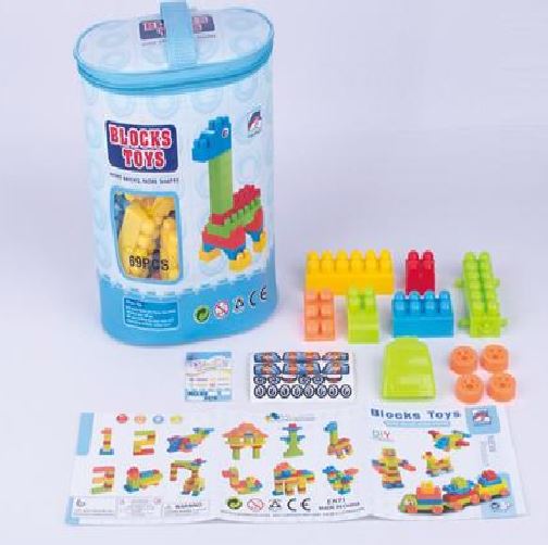 Build And Play Bluebird Blocks Construction Set - BLL - BL - 555 - 6 - Planet Junior